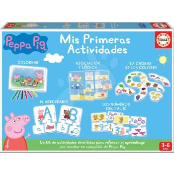 Oktatójáték legkisebbeknek Peppa malac Educa 5 különböző készségfejlesztő játék 3-6 évtől kép