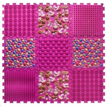 Ortek Masszázs ortopéd párna Puzzle "Mix" 9 elem Rózsaszín kép