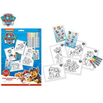 Paw Patrol - kifestőkönyv készlet matricákkal kép