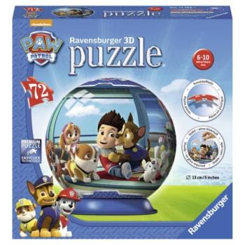 Paw Patrol puzzleball; 3D, 72 darabos kép