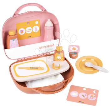 Pelenkázó készlet bőröndben Vanity Soft Baby Nurse Smoby játékbabának 12 kiegészítővel kép