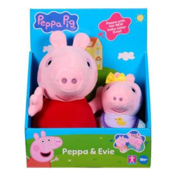 Peppa Malac: Peppa és babamalac plüssfigura szett kép