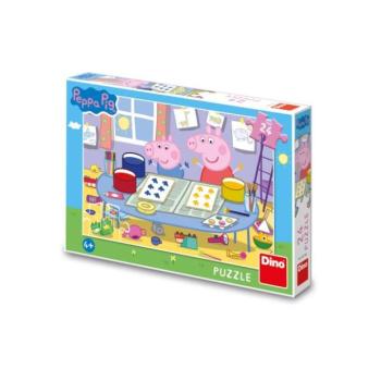 Peppa malac puzzle: Művész 24 darabos kép