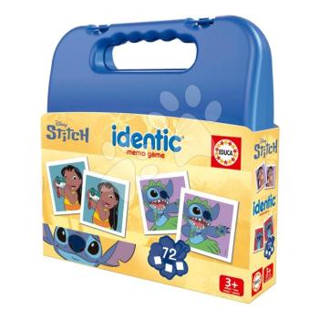 Pexeso kofferben Stitch Identic Memo Game Educa memóriajáték 72 kártyalap kép