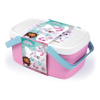 Piknik kosár és asztal 2in1 Gabby Picnic Basket Smoby 14 kiegészítővel ebédkészlettel kép
