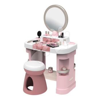 Pipere asztal állítható tükörrel My Beauty Dressing Table Smoby kisszékkel és 15 szépségápolási kiegészítővel kép