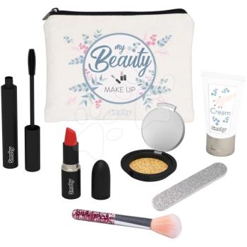 Pipere táska kozmetikummal My Beauty make Up Set Smoby szempillaspirál, rúzs, szemhéjfesték ecsettel, körömreszelő kép
