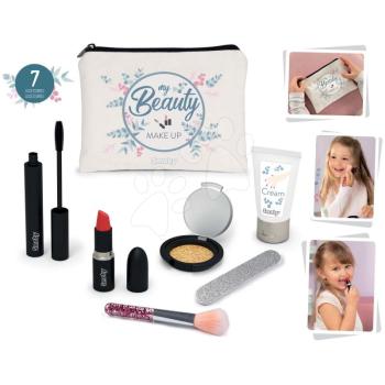 Piperetáska kozmetikummal My Beauty make Up Set Smoby szempillaspirál, rúzs, szemhély festék ecsettel, körömreszelő kép