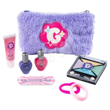 Piperetáska valódi szemhéjpúderekkel és szájfénnyel Glam Makeup Kit Smoby körömlakkal 8 kiegészítővel 6 évtől kép