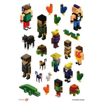 PixelArt matricák Topgal STICKERS 24056 kép