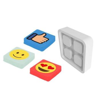 PIXIE CREW jelvény fényvisszaverő elemmel - Emoji kép