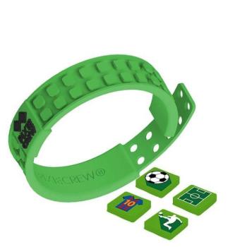 PIXIE CREW Futball témájú pixel karkötő zöld kép
