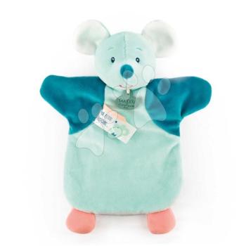 Plüss egérke kesztyűbáb Mouse Green Hand Puppet Doudou et Compagnie türkíz 25 cm 0 hó-tól kép