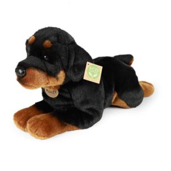 Plüss fekvő rottweiler kutya 39 cm KÖRNYEZETBARÁT kép