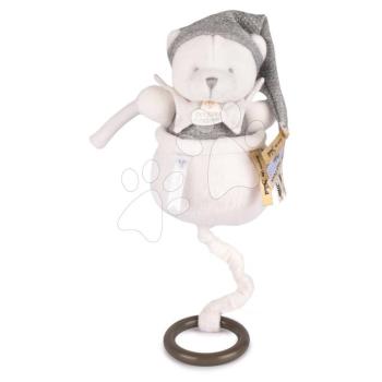 Plüss mackó dallammal Doudou 25 Years Music Box Grey Doudou et Compagnie szülinapi kiadás szürke 20 cm 0 hó-tól kép