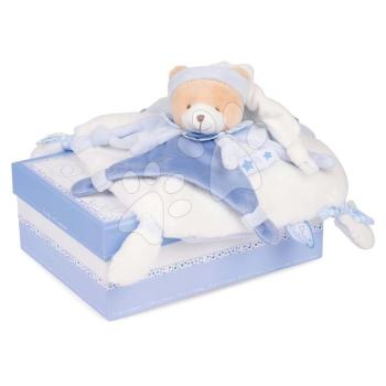 Plüss mackó dédelgetésre Petit Chou Doudou et Compagnie kék 27 cm ajándékcsomagolásban 0 hó-tól kép
