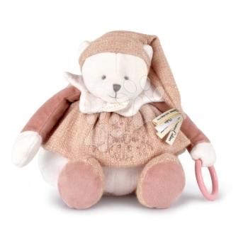 Plüss mackó Doudou 25 Years Activity Puppet Pink Doudou et Compagnie szülinapi kollekció rózsaszín 30 cm 0 hó-tól kép