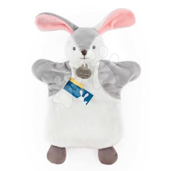Plüss nyuszi kesztyűbáb Bunny Doudou et Compagnie szürkés-fehér 25 cm 0 hó-tól kép