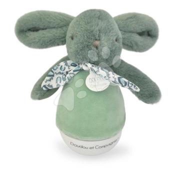 Plüss nyuszi Musical Night Light Green Doudou et Compagnie zenével fehér zajjal és fénnyel zöld 16 cm 0 hó-tól kép