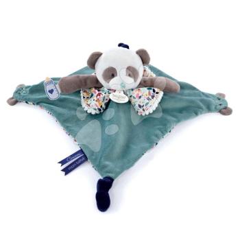 Plüss panda dédelgetésre és kesztyűbáb Panda Finger Puppet Doudou et Compagnie kék 30 cm 0 hó-tól kép