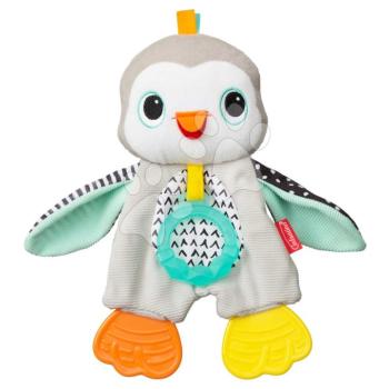 Plüss pingvin dédelgetéshez Cuddly Teether Penguin Infantino rágókával 0 hó-tól kép