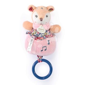 Plüss szarvas dallammal Music Box Boh'aime Doudou et Compagnie rózsaszín 14 cm ajándékcsomagolásban 0 hó-tól kép