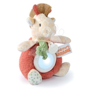 Plüss zsiráf éjjeli fénnyel Nightlight Couleurs Savane Doudou et Compagnie piros 15 cm 0 hó-tól kép