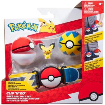 Pokemon: Clip'n'Go Poke Ball játékfigura készlet övvel - Pichu kép