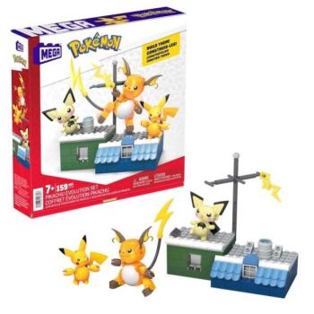Pokémon MEGA Építőkészlet Pikachu Evolúciós Készlet kép