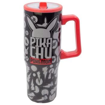 Pokémon Termobögre szívószállal és füllel 920 ml kép