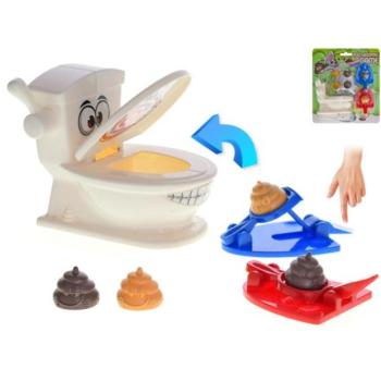 Poo Shoot - poo lövöldözős játék WC-vel 9,5x8,5 cm triafinghoz kép
