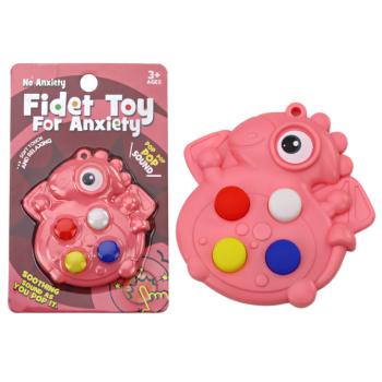 Pop It Dinosaur Antistress Sensory Pink zseb kép