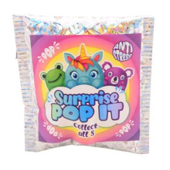 Pop it tapadókorongos meglepetés állatka, 8 féle kép