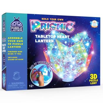 PRISMIC™ 3D Puzzle LED lámpa - Álló szív (APU-R-PM-1627) kép