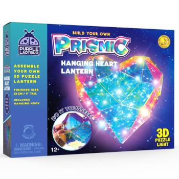 PRISMIC™ 3D Puzzle LED lámpa - Függő szív (APU-R-PM-1610) kép