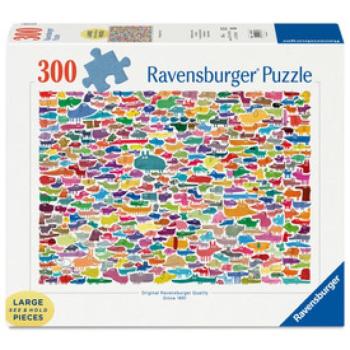 Puzzle 300 db - 387 kutyus és egy macska kép