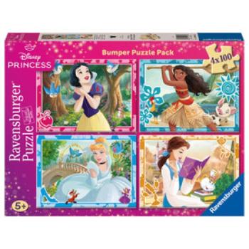 Puzzle 4x100 db - Disney Hercegnők kép
