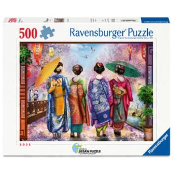 Puzzle 500 db - Séta a virágzásban