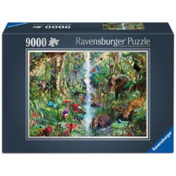 Puzzle 9000 db - Dzsungel állatok kép