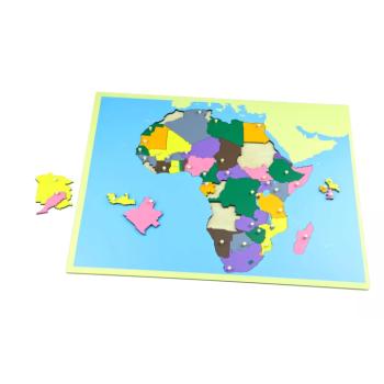 Puzzle - Afrika térkép - keret nélkül kép