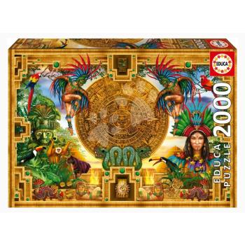 Puzzle Aztec Mayan Montage Educa 2000 darabos és Fix ragasztó 14 évtől kép