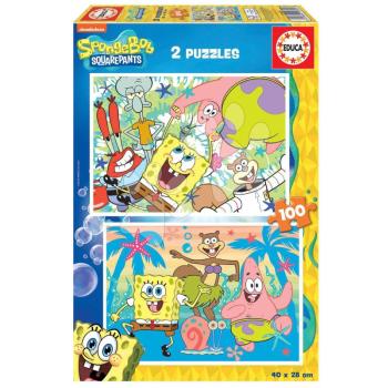 Puzzle Bob Esponja Educa 2x100 darabos 4 évtől kép
