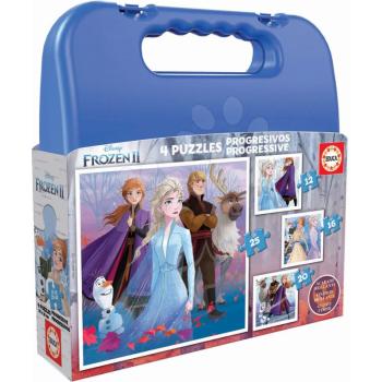 Puzzle bőröndben Jégvarázs 2 Case Educa 12-16-20-25 darabos 4 évtől kép