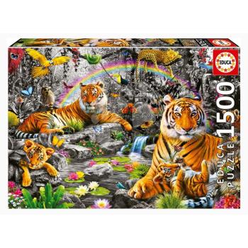 Puzzle Brilliant Jungle Educa 1500 darabos és Fix ragasztó kép