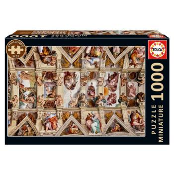 Puzzle Capilla Sixtina Miniature Educa 1000 darabos és Fix ragasztó
