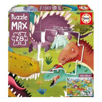 Puzzle Dinoszauruszok MAX Educa 28 nagy elem kép