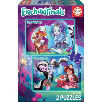Puzzle Enchantimals Educa 2x20 darabos 4 évtől kép