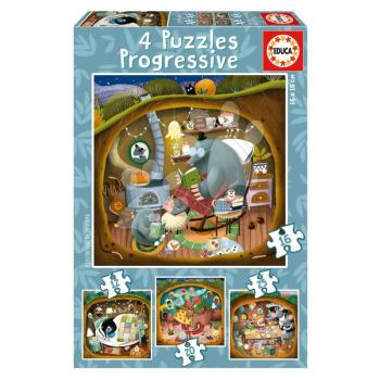 Puzzle Forest Tales Progressive Educa 12-16-20-25 darabos kép