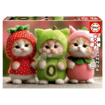 Puzzle Fruitie Kitties Educa 200 darabos 6 évtől kép