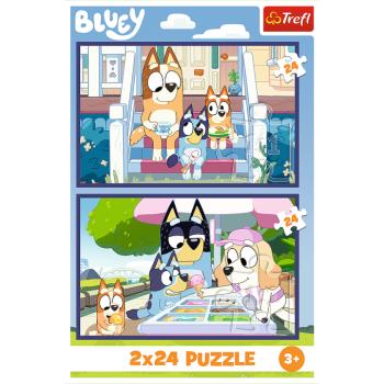 Puzzle Funny Bluey 2x24 Trefl 34446 kép